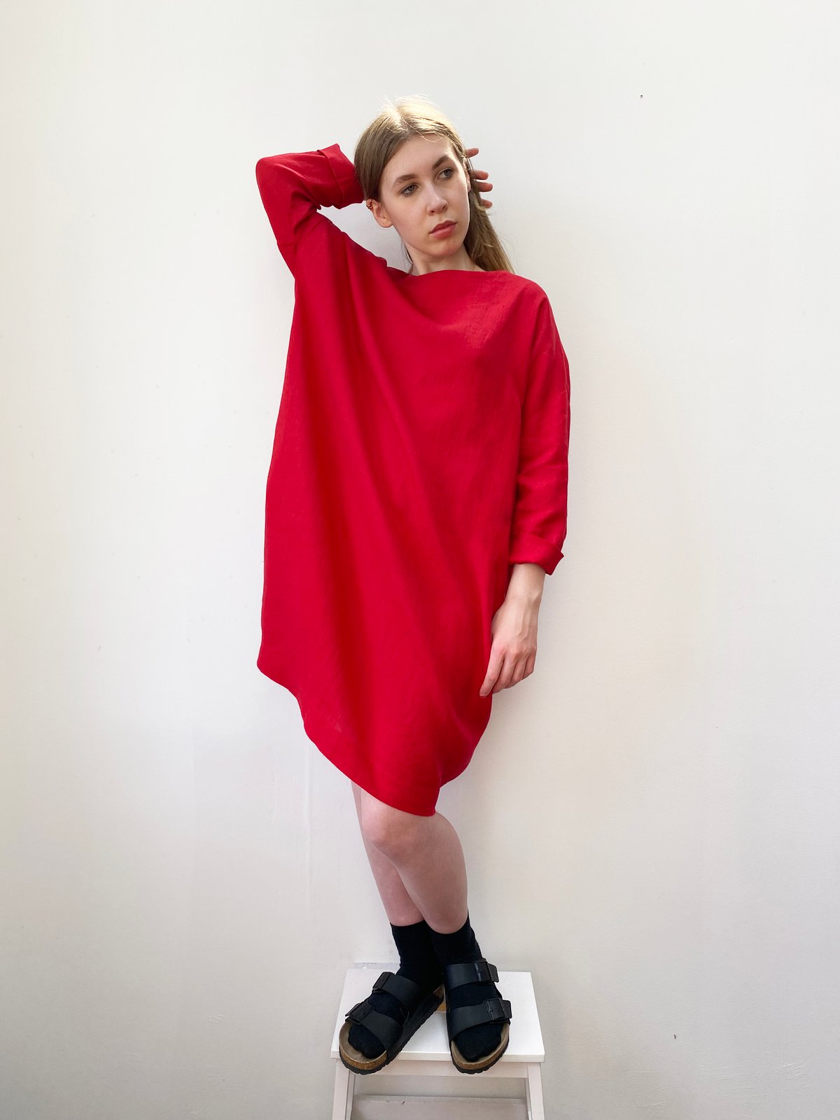Image of Linen Cocoon Dress