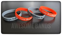 COMBO PACK (8) Ohio State Buckeyes NCAA quality eco-friendly silicone wristbands