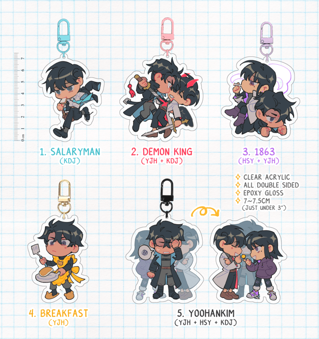 ORV acrylic keychains [leftover stock] | nemomosso