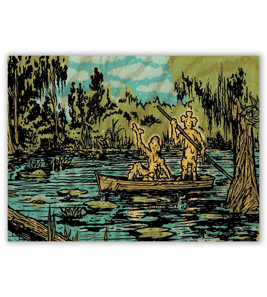 Image of NEW!! Swampland print on wood