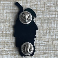 Image 5 of THIRSTY CREATURE Round 5 Glow-in-the-Dark 2" Enamel Pin!