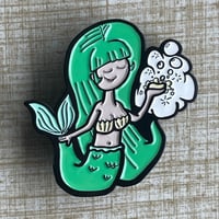 Image 3 of BUBBLY MERMAID Dive Bar Soap Co. 1.75" Full-Color Enamel Pin