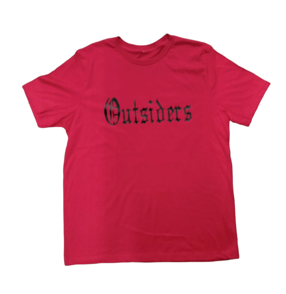 Image of Rebel Outsiders " Red Black " Shirt