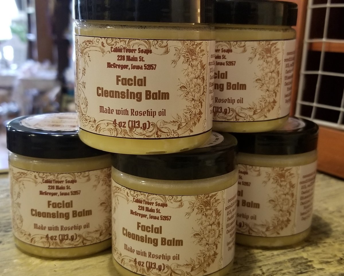 Facial Cleansing Balm 4 oz. Cabin Fever Soaps and Essentials LLC