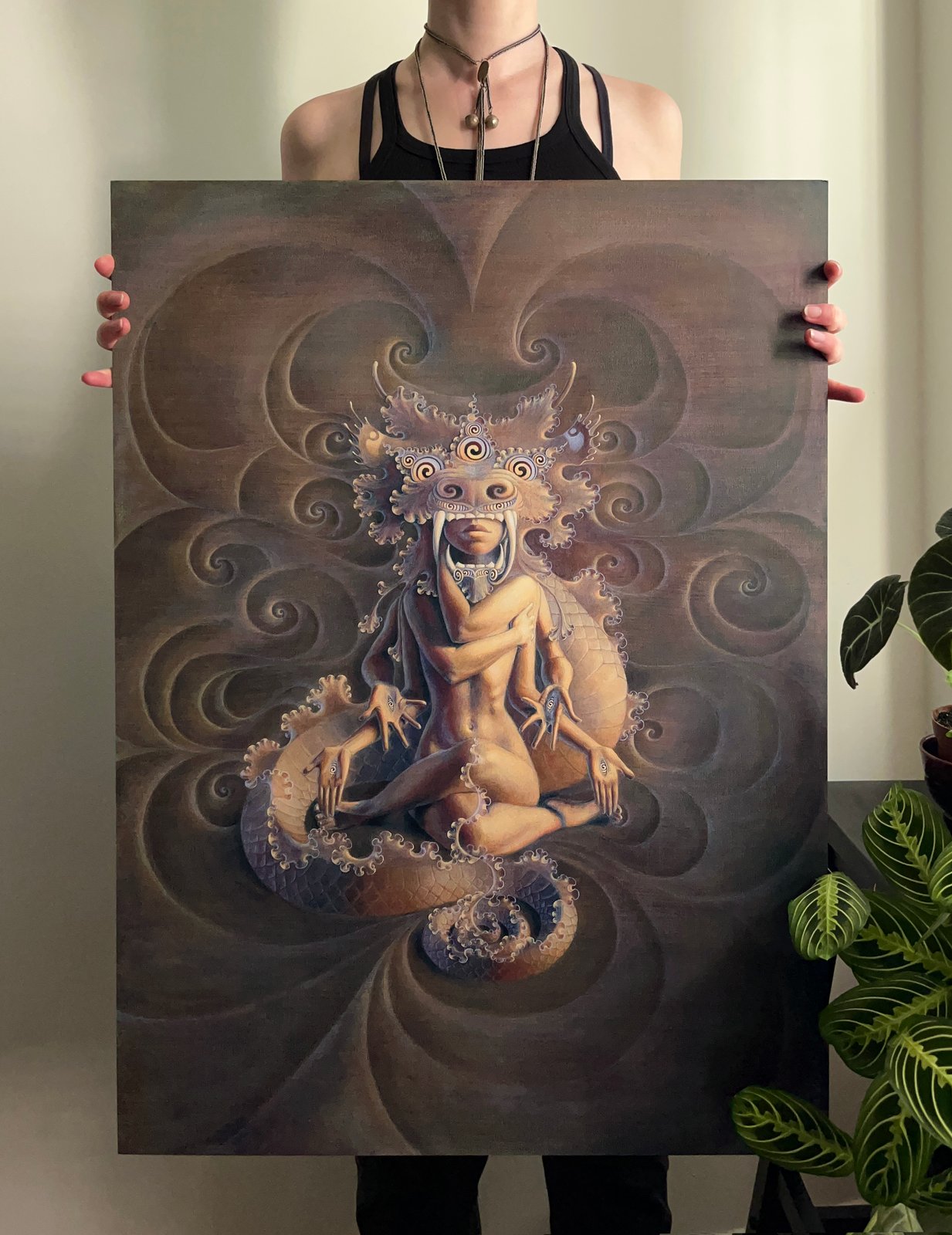 Uzumaki | White Metal Print | Lauren Nova