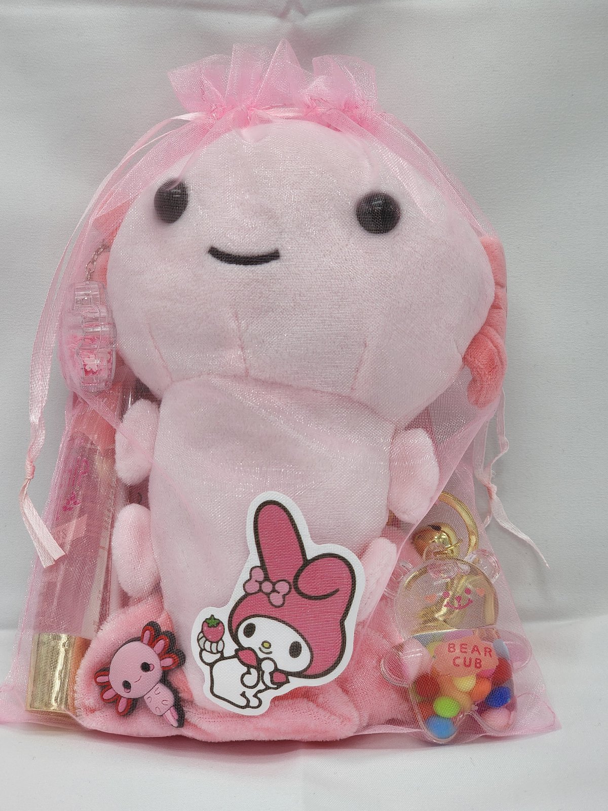 BUILD outlet A BEAR PINK AXOLOTL BUNDLE WITH SLEEPER AND MINI PLUSH NWT