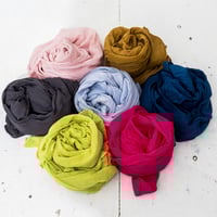 Image 1 of Organic Cotton Scarves-Solid Colours