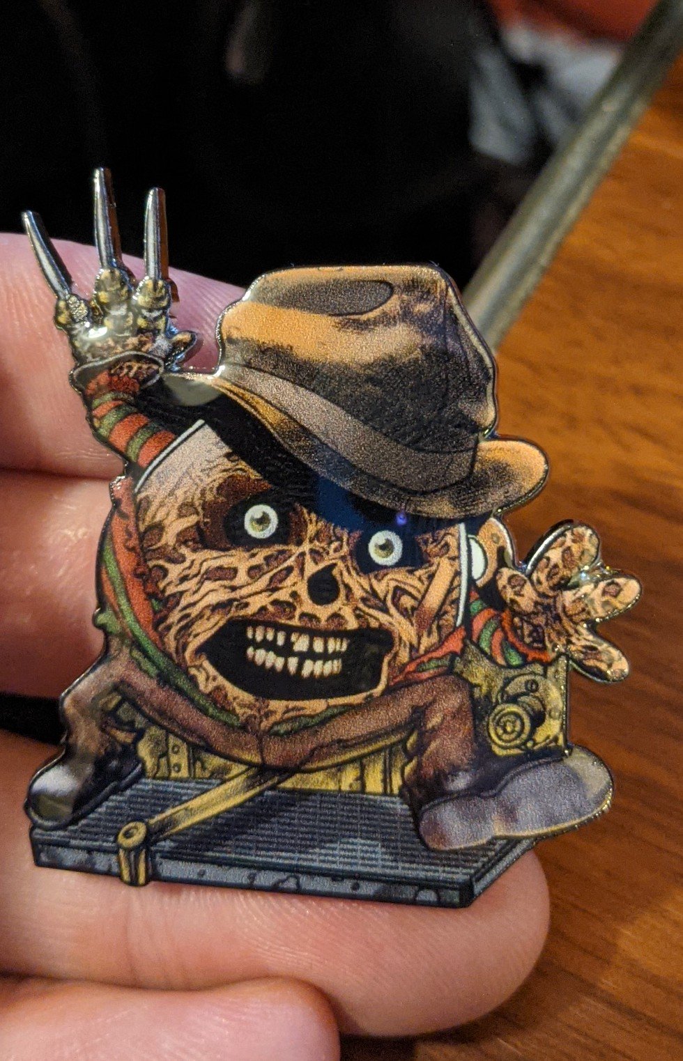 Sleepytime-Cinnamon-Scream Horror Enamel Pin
