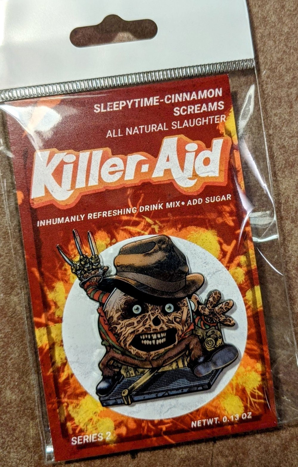 Sleepytime-Cinnamon-Scream Horror Enamel Pin