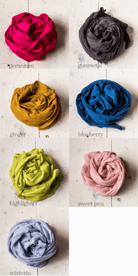 Image 4 of Organic Cotton Scarves-Solid Colours