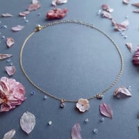 Image 1 of Baby Pink Sakura CZ Choker | Joëlle | SAKURA 2022
