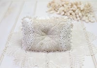 Image 1 of Antique & Vintage Lace Newborn Posing Pillow - d