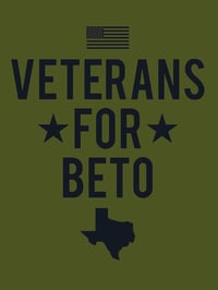 Veterans for Beto Military Green