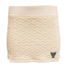Quilted Lounge Skirt - Lunar White