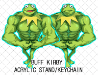 Image of Buff Kermit Standee Charm | 4-5 inch Holo