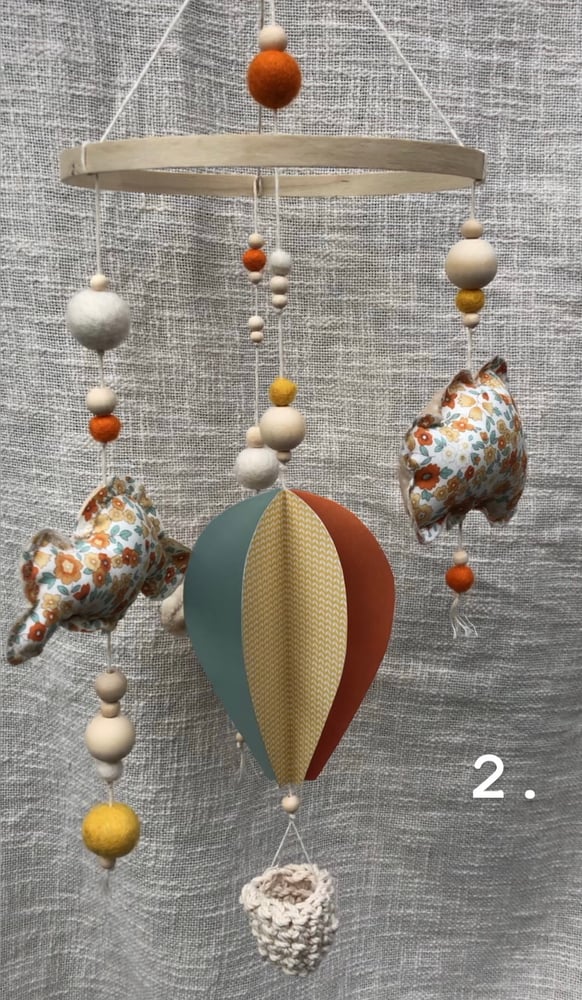 Image of hanging baby mobiles