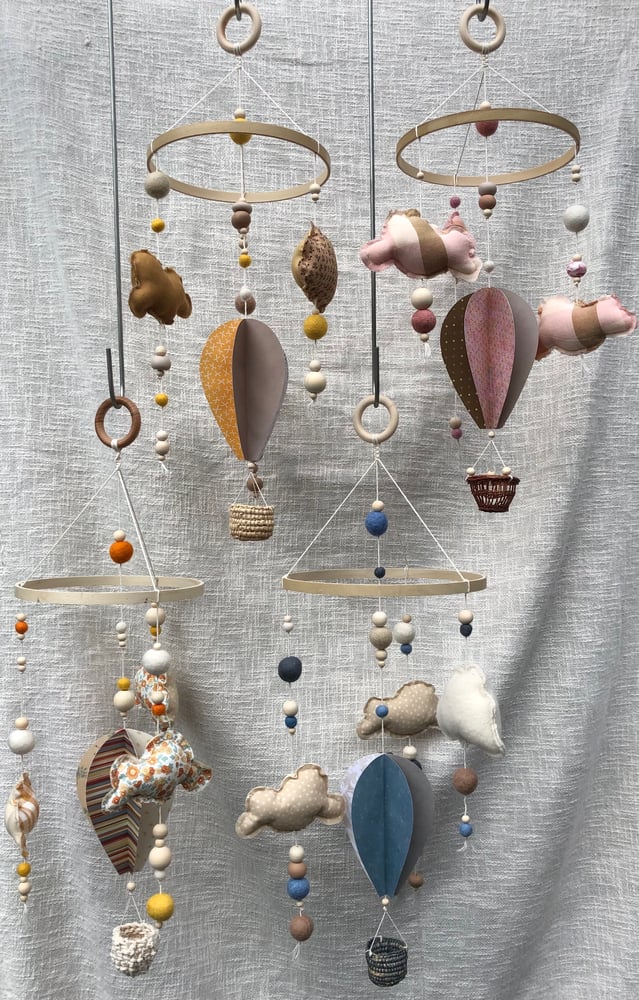 Image of hanging baby mobiles