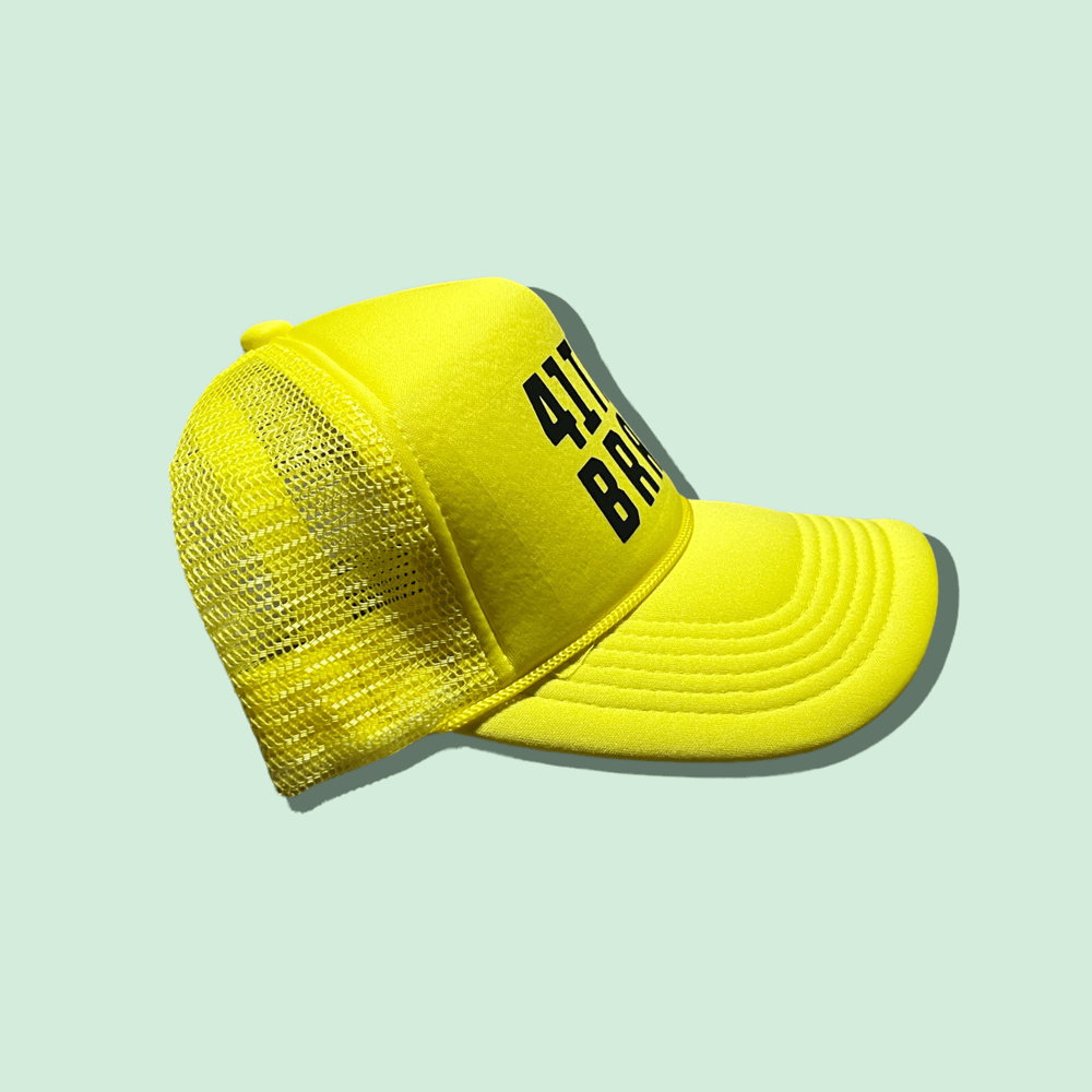 Image of The 41trey Trucker Hat (Yellow/Black)