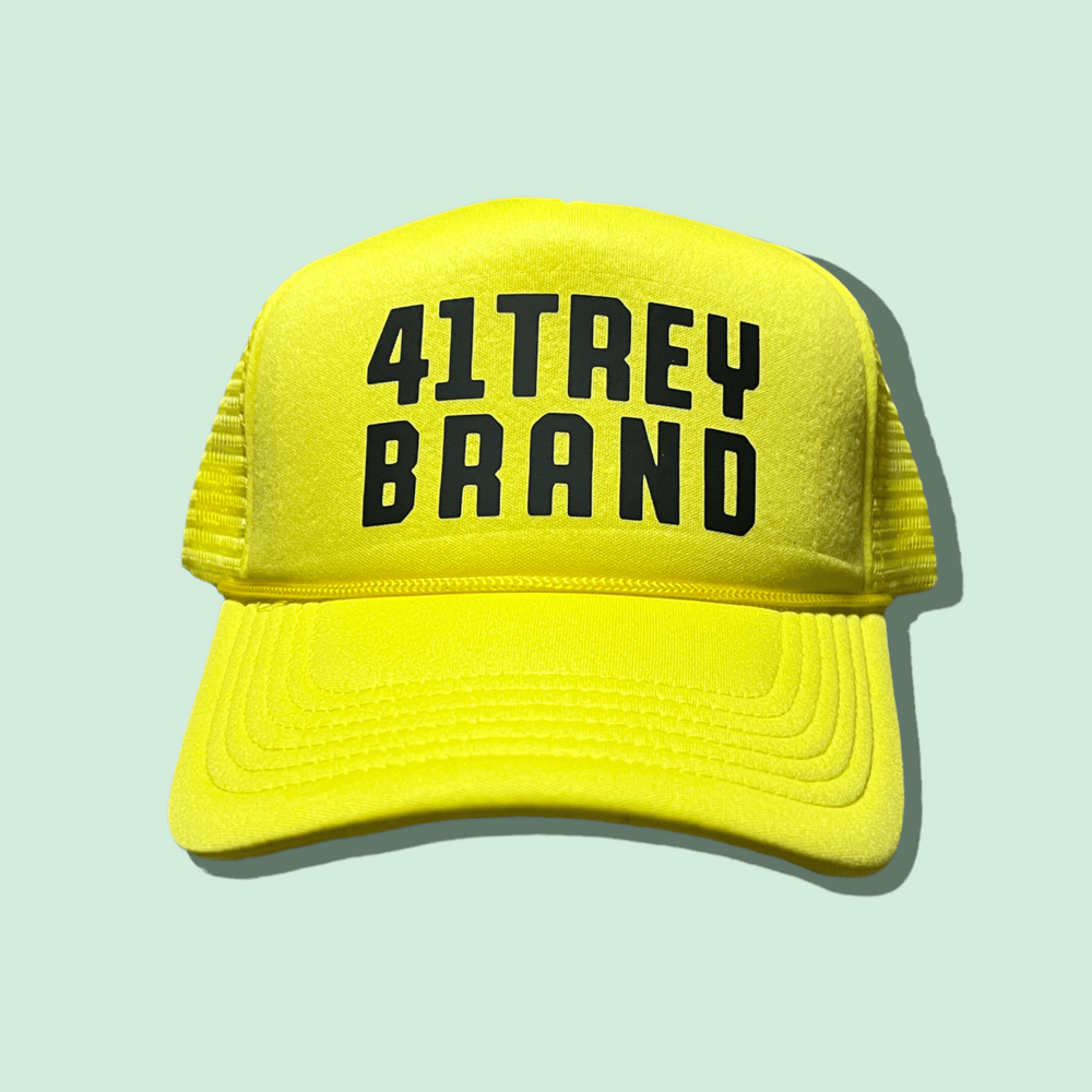 Image of The 41trey Trucker Hat (Yellow/Black)