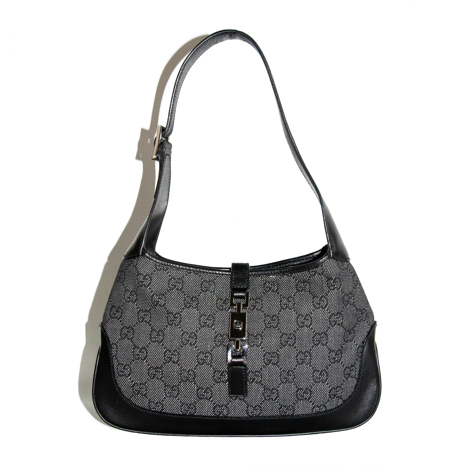 Image of Gucci by Tom Ford Denim Jackie Shoulder Bag