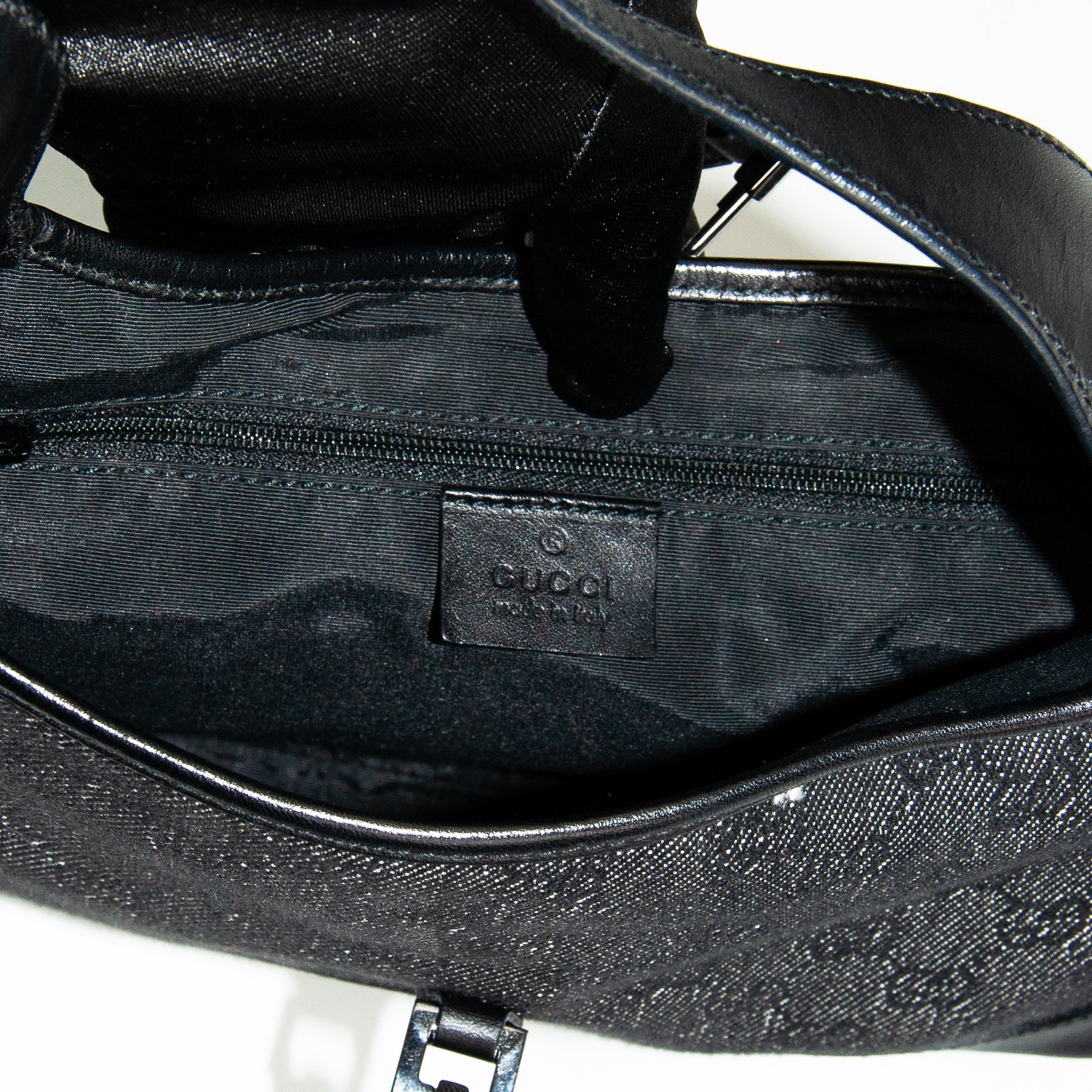 Image of Gucci by Tom Ford Denim Jackie Shoulder Bag