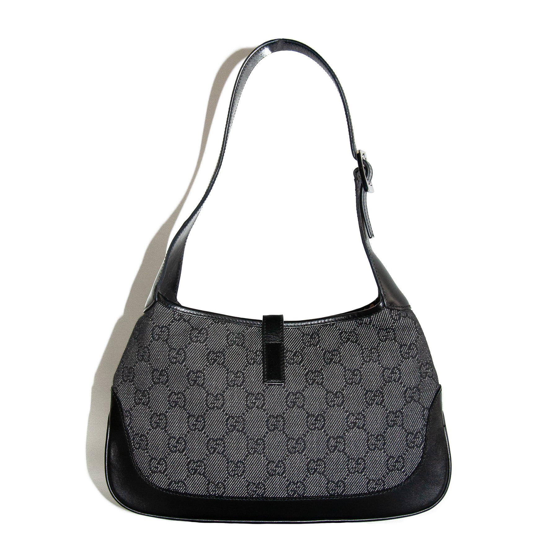 Image of Gucci by Tom Ford Denim Jackie Shoulder Bag