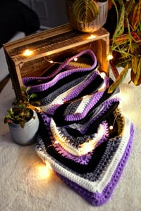 Image 1 of Cozy Hooded Scarf - Ace Pride (made to order)