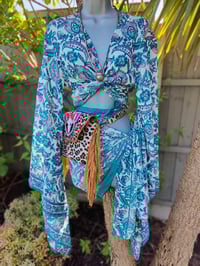 Image 7 of Barca Bag - cream leopard with trim  wear in waist or cross body