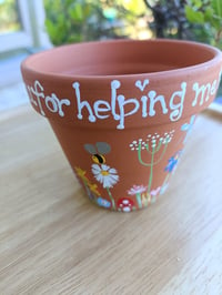 Image 3 of Thank you flower pot 8cm