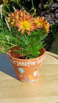 Image 1 of Thank you flower pot 8cm