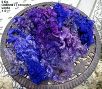 Image 3 of 4+ ounces Gotland x Teeswater Locks in Crushed Grapes - Two available - ON SALE
