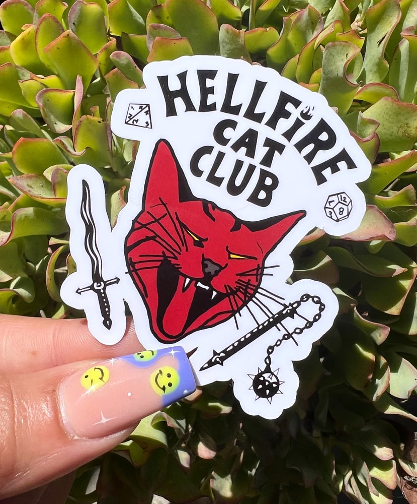 Image of Hell Cat Club Weatherproof Sticker 
