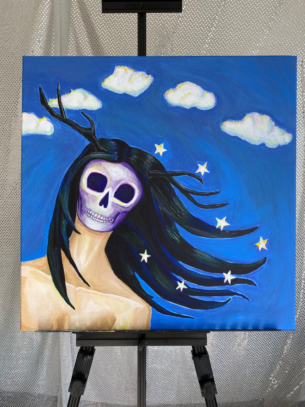 Image of "Nature Girl Portrait" Original Painting