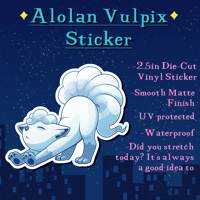 Image 1 of Alolan Vulpix Sticker
