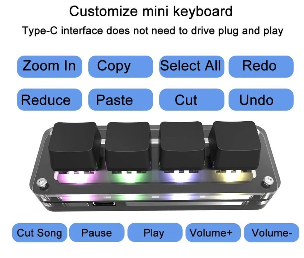 Image of 4 key macro keypad