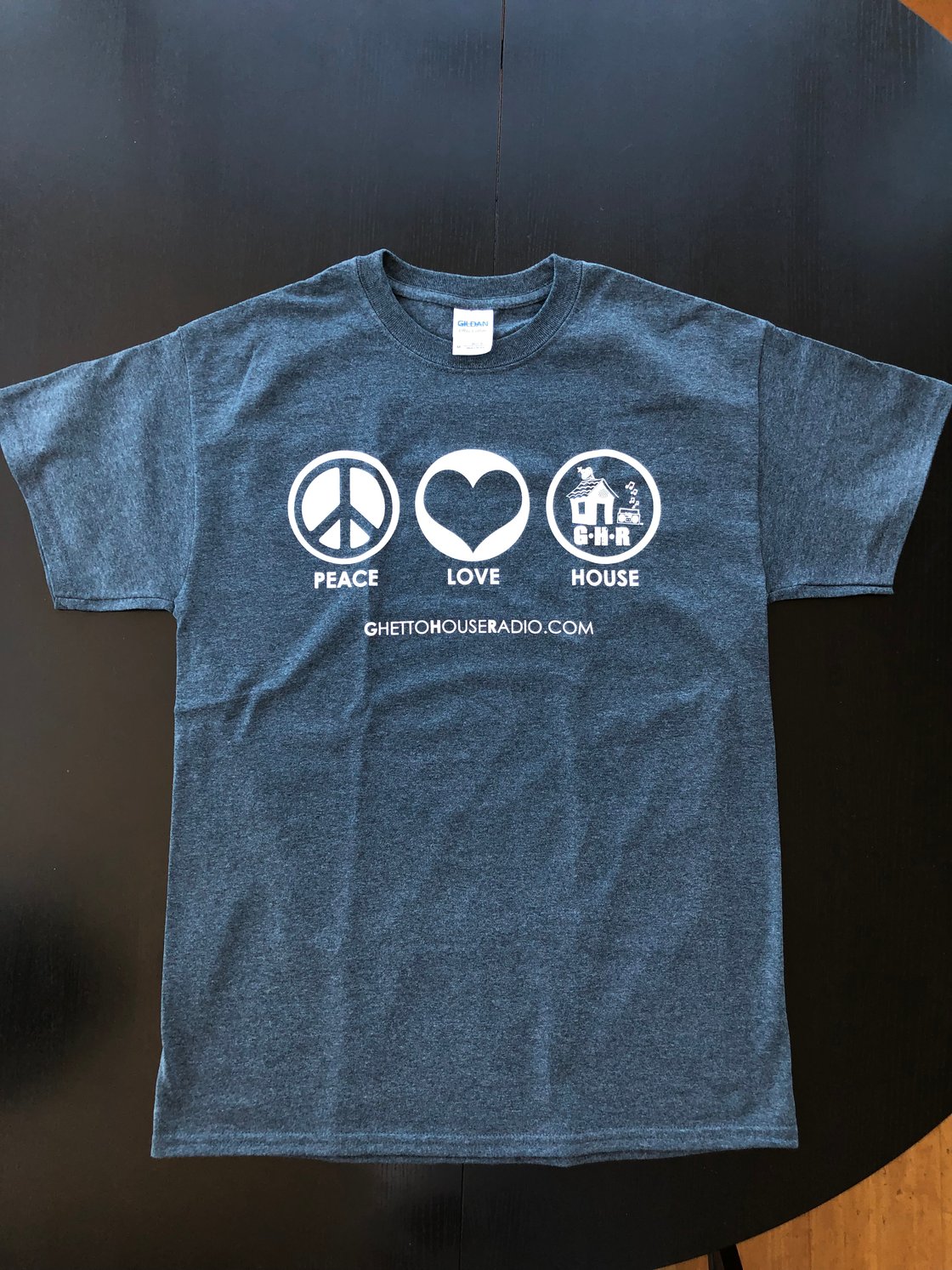 Image of Peace Love House T-Shirt (Grey)