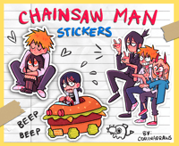 Image 1 of Chainsaw Sticker Set