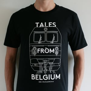 Image of Tales from Belgium T-shirt Black, size M / Red M5 double decker 
