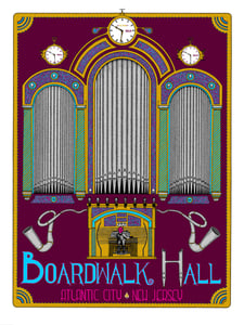 Image of Atlantic City Boardwalk Hall Halloween fan art print
