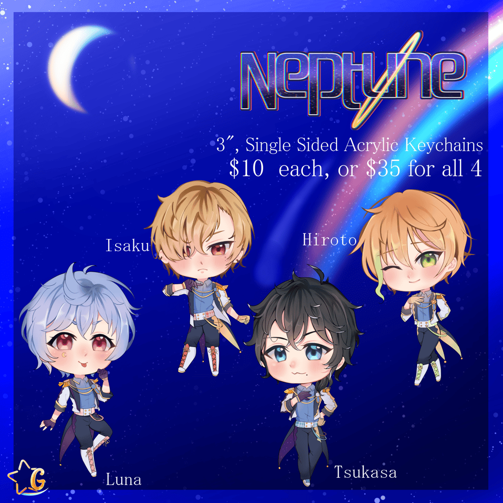 Image of "Neptune" Acrylic Keychain