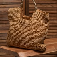 Image 2 of Straw Tote Bag