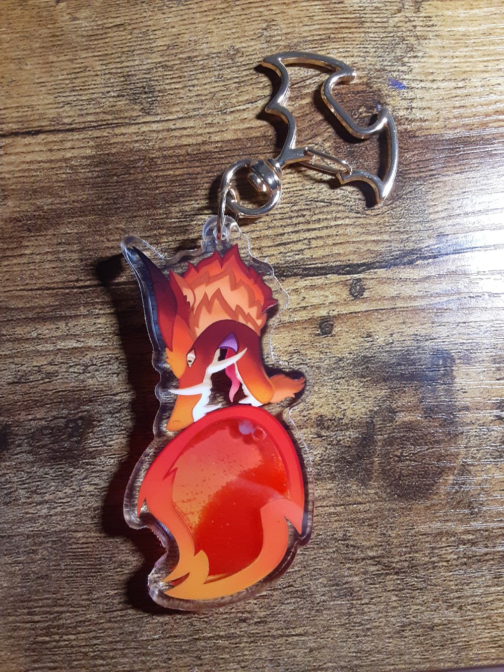 Avatar TLA Dragon Fire Quicksand Acrylic Charm | Ice Lightning Arts