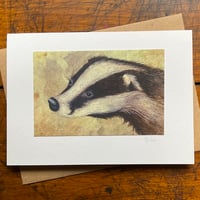 BADGER ~ GREETINGS CARD