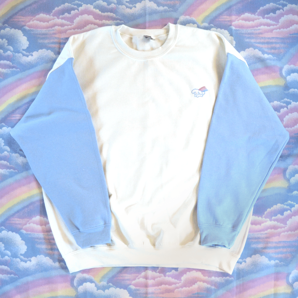 Rainbow Pride Puppy Sweater - Bi Blue