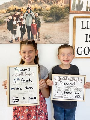 Image of First Day of School Whiteboard/Back to School