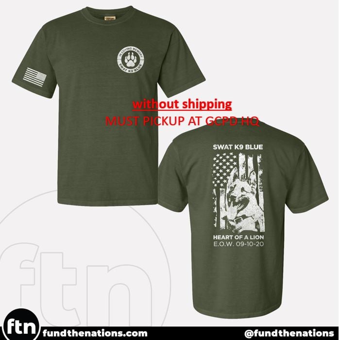 GREEN Swat K9 Blue Shirt - PICKUP ONLY | K9BlueShirt