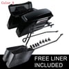 Motorcycle Vivid Black Hard Saddlebags Bag Latch Keys For Harley Touring Models 1994-2013