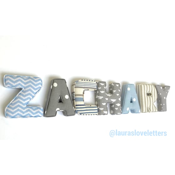 Image of SMALL FABRIC LETTERS 