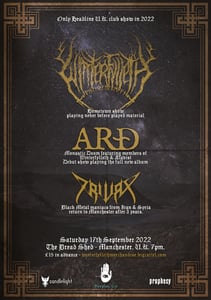 Image of Ticket - Winterfylleth, Arð & Trivax @ The Bread Shed, Manchester ( Sat 17th Sept 2022) 