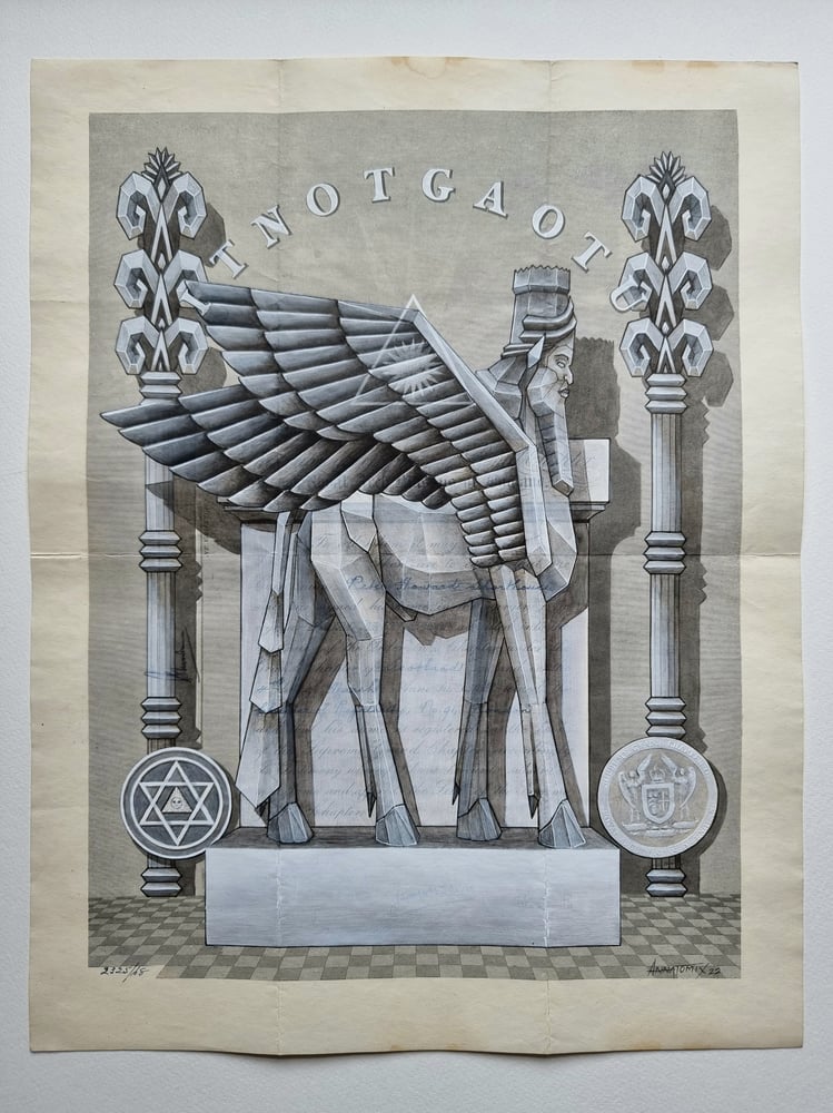 Image of "Empires upon Empires - Bull" original painting